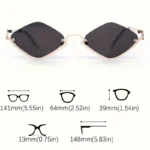 نظارات ريترو، نظارات شمسية 2025، نظارات نصف إطار، عدسات بولي كربون، إكسسوارات موضة، موضة الشارع، فوتوشوت، ستايل عتيق، نظارات بنات، إطلالة جريئة، نظارات معدنية نسائية