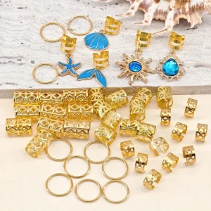 اكسسوارات شعر بوهو بلؤلؤ، 45 خاتم تزيين للجدائل والمهرجانات، تصميم فريد بلمسة بوهو وشكل لؤلؤ أنيق، مناسب لجميع أنواع الشعر 2 33e95d08252b4a0397696c445322ccb8 goods