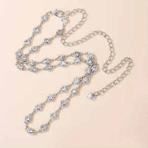 حزام نسائي معدني أسود مرصع بالراين، إكسسوار أنيق لجميع المناسبات، يضفي لمسة جمالية فاخرة للمظهر العام 6 34eb3143 d332 44de 84cd 43ea9e07c745