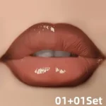 مجموعة شفاه بتركيبة مرطبة ولمعان ثلاثي الأبعاد، مناسبة لجميع الإطلالات والمناسبات - الصورة 5