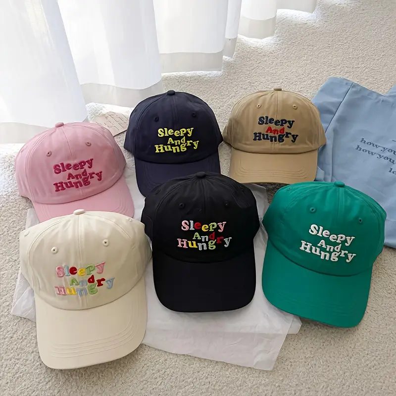 قبعة بيسبول نسائية مطرزة بتصميم كوري، قابلة للتعديل ومناسبة لعيد الاستقلال والملابس اليومية قبعة بيسبول نسائية مطرزة بتصميم كوري، قابلة للتعديل