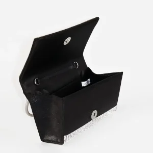 حقيبة يد نسائية سوداء 2024 مزينة بالراينستون، تصميم سهرة فاخر مع قفل وسلسلة قابلة للفصل 5 3ddb2953 8ec9 4568 80dc e4dbd15339ec