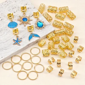 اكسسوارات شعر بوهو بلؤلؤ، 45 خاتم تزيين للجدائل والمهرجانات، تصميم فريد بلمسة بوهو وشكل لؤلؤ أنيق، مناسب لجميع أنواع الشعر 4 4238b27817c44049b690ae9e9cc27417 goods