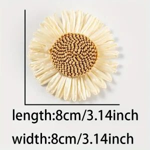 مشابك شعر نسائية دوار الشمس والبابونج، طقم زهور أنيق لحفلات الزفاف والإطلالة اليومية 1 4477f2cf366d4e0a91ce57cf08091ede goods 1