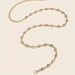 حزام نسائي معدني أسود مرصع بالراين، إكسسوار أنيق لجميع المناسبات، يضفي لمسة جمالية فاخرة للمظهر العام - الصورة 6