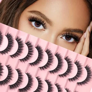 7 أزواج من الرموش الصناعية المنفصلة الناعمة والطبيعية الحجم المضفرة، مناسبة للاستخدام اليومي أو في الحفلات - هدايا للسيدات 2 49de3530 146b 4546 9b5f e72ca8d8d50a