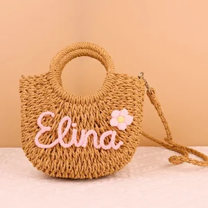 حقيبة شاطئية مخصصة باسمك، شنطة يد سوداء أنيقة بإغلاق برباط لهدايا العطلات، تصميم أنيق ومتين يناسب الاستخدام اليومي والعطلات 7 5168c92d 0d6d 4c71 a844 ca548c8a536b