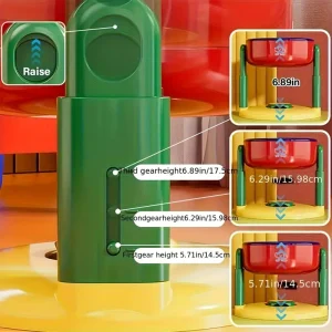 حامل وعاء طعام مائل للحيوانات الأليفة، قابل للتعديل ومضاد للانزلاق والتسرب 1 5358c8d0 9b96 4277 83fa 31e6516472f6