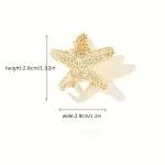 مشابك شعر، مشبك نجمة بحر، إكسسوارات شعر، مشابك أنيقة، صدف، مشابك غُرة، مثبت شعر، إكسسوارات نسائية، مشابك معدنية، تصميم بحري، مشابك موضة، مشابك بنات