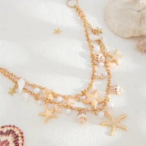 سلسلة خصر بوهو ذهبية بتصميم صدفة البحر ولؤلؤ صناعي، إكسسوار صيفي أنيق للنساء 5 570fa7f2 ec38 46a3 a682 b20675d1e17d