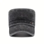 قبعة بتصميم متباين بحافة مسطحة وشعار DH - الصورة 4