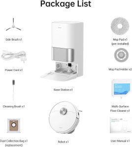 مكنسة دريم L10s روبوت ذكية مع مسح وتنظيف ذاتي، شفط قوي 5300 باسكال، واي فاي وتحكم عبر التطبيق واليكساً 3 61 YsrScaL. AC SL1500