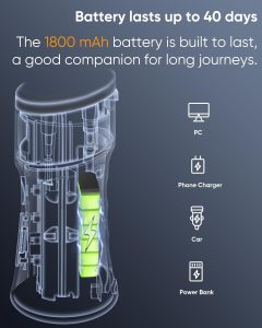 ماي سمايل جهاز تنظيف الاسنان بالماء اللاسلكي LP221 UVC قابل للتعقيم 335 مل بشاشة OLED محمول مع 4 اوضاع و8 رؤوس نفاثة 2 61GX01QqEHL. AC SL1500
