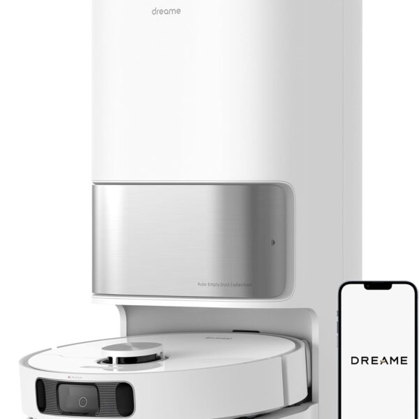مكنسة دريم L10s روبوت ذكية مع مسح وتنظيف ذاتي، شفط قوي 5300 باسكال، واي فاي وتحكم عبر التطبيق واليكساً