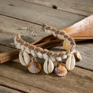 سوار كاحل نسائي بوهيمي صيفي بخرز طبيعي وزخارف صدفية، إكسسوارات شاطئية للنساء 2 640a7b6a 2b2c 4836 a469 e464e3c2d9f9