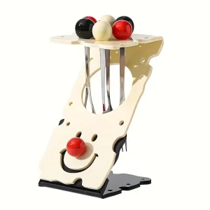 طقم شوك فواكه إبداعية من الستانلس ستيل مع حامل أنيق، 7 قطع، مثالي لتقديم الفواكه، الكيك، المعجنات الصغيرة 2 6cd59137 ddee 40a0 b81f 76476d183312