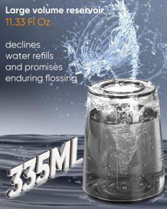 ماي سمايل جهاز تنظيف الاسنان بالماء اللاسلكي LP221 UVC قابل للتعقيم 335 مل بشاشة OLED محمول مع 4 اوضاع و8 رؤوس نفاثة 5 71RARt2fML. AC SL1500