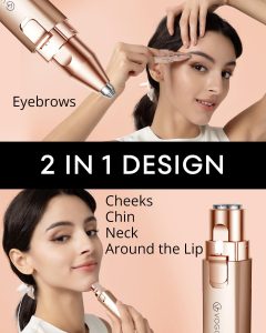 جي فوجكريست جهاز إزالة شعر الوجه 2 في 1 للنساء مع ضوء LED، قابل لإعادة الشحن 6 71UwR mvKBL. AC SL1500