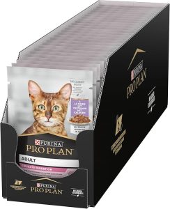 Purina Pro Plan Delicate Digestion، طعام رطب للقطط ذات الهضم الحساس، نكهات متنوعة للقطط البالغة 2 71wLi7uGpnL. AC SX569