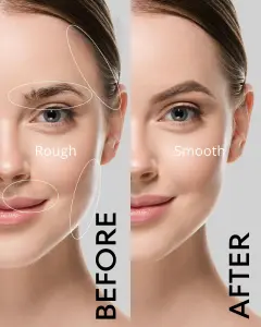 جي فوجكريست جهاز إزالة شعر الوجه 2 في 1 للنساء مع ضوء LED، قابل لإعادة الشحن 7 71yNDgVT4vL. AC SL1500