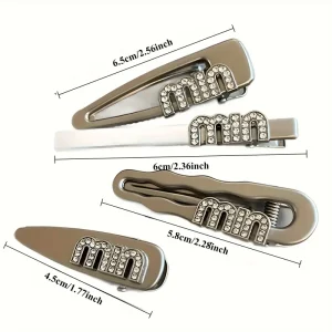 مشبك شعر نسائي معدني أنيق مزين بحجر الراين، إكسسوار نسائي عصري للصيف والمناسبات 1 7643b7ca 5749 4ca8 bda6 fcbd74d545a9