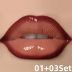 مجموعة شفاه بتركيبة مرطبة ولمعان ثلاثي الأبعاد، مناسبة لجميع الإطلالات والمناسبات - الصورة 6