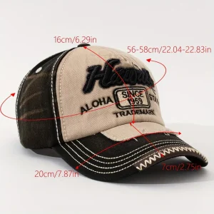 قبعة بيسبول هاواي فينتاج مطرزة "ألوها" بلون بيج وبني، خفيفة ومناسبة للإجازات والاستخدام اليومي 1 7aeac2f6 dadc 4562 8fa9 3b62faf1b169