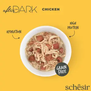 Schesir After Dark paté 80g in can، طعام قطط باتيه طبيعي من Schesir بأطعمة متنوعة تعزز الشهية، علبة 80 جم 5 8005852212016 EN INFO2
