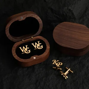 أزرار أكمام رجالية بحروف محفورة، هدية مخصصة أنيقة من الفولاذ المقاوم للصدأ، تصميم عمودي يضفي طابعًا مميزًا وفريدًا 4 8128e818 7d11 45bf 85f5 3d556d585943