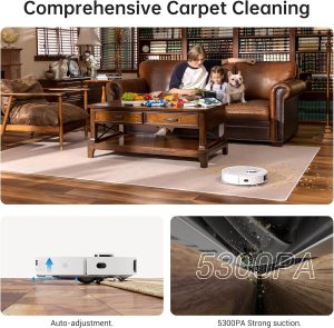 مكنسة دريم L10s روبوت ذكية مع مسح وتنظيف ذاتي، شفط قوي 5300 باسكال، واي فاي وتحكم عبر التطبيق واليكساً 6 81WFI3qzVHL. AC SL1500