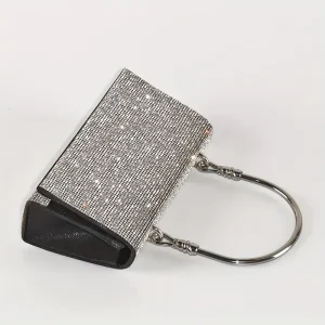 حقيبة يد نسائية سوداء 2024 مزينة بالراينستون، تصميم سهرة فاخر مع قفل وسلسلة قابلة للفصل 4 82559109 9336 474f 8e87 78968f924834