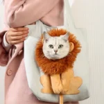 حقيبة كتف لحمل القطط والكلاب الصغيرة بتصميم رأس أسد