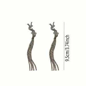 أقراط نسائية شراشيب طويلة، تصميم أنثوي فاخر للمناسبات والسهرات 1 8bf974d8 0f51 420b a6b5 7909a0d4f722