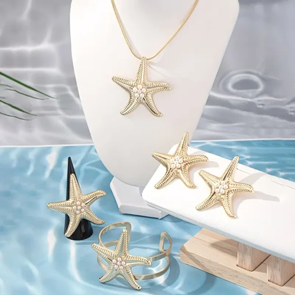 مجموعة مجوهرات نسائية مكونة من 5 قطع، طقم متكامل