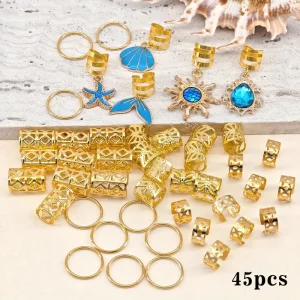 اكسسوارات شعر بوهو بلؤلؤ، 45 خاتم تزيين للجدائل والمهرجانات، تصميم فريد بلمسة بوهو وشكل لؤلؤ أنيق، مناسب لجميع أنواع الشعر 5 93951af42c1342bfac6d1a3fee26bf55 goods