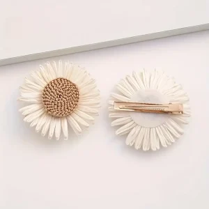 مشابك شعر نسائية دوار الشمس والبابونج، طقم زهور أنيق لحفلات الزفاف والإطلالة اليومية 4 965d825b 3942 448e 8622 0b6052cd19e7