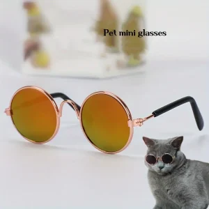نظارات أزياء دائرية للحيوانات الأليفة، إكسسوار مرِح للقطط والكلاب الصغيرة، مثالي لجلسات التصوير ومشاركة الصور على مواقع التواصل 6 97b026f2 ff5e 4f1c a41e 5a96f9c18530