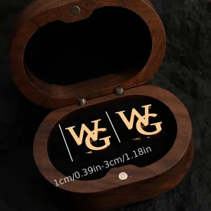 أزرار أكمام رجالية بحروف محفورة، هدية مخصصة أنيقة من الفولاذ المقاوم للصدأ، تصميم عمودي يضفي طابعًا مميزًا وفريدًا 1 9f73eaa0 8dec 11ef ae74 0a580a661a02