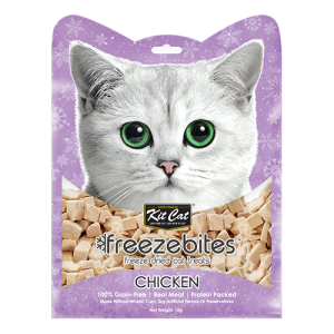 Kit Cat Freezebites، وجبات خالية من الحبوب وغنية بالبروتين للقطط، أطعمة متنوعة شهية طبيعية جذّابة للقطط 1 Chicken 1