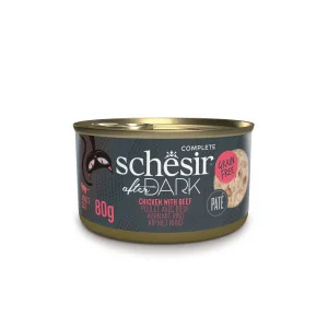 Schesir After Dark paté 80g in can، طعام قطط باتيه طبيعي من Schesir بأطعمة متنوعة تعزز الشهية، علبة 80 جم 1 EN FR DE NL 21112203 MAIN 720x 7d8c920f 7a6e 4054 a2d2 310c7e5dd16f