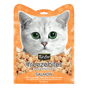 Kit Cat Freezebites، وجبات خالية من الحبوب وغنية بالبروتين للقطط، أطعمة متنوعة شهية طبيعية جذّابة للقطط 6 Salmon 2