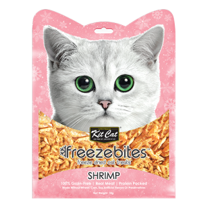 Kit Cat Freezebites، وجبات خالية من الحبوب وغنية بالبروتين للقطط، أطعمة متنوعة شهية طبيعية جذّابة للقطط 7 Shrimp 1
