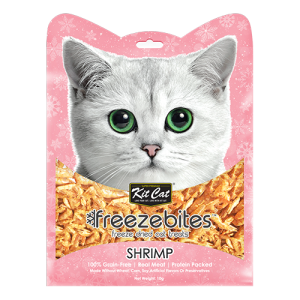 Kit Cat Freezebites، وجبات خالية من الحبوب وغنية بالبروتين للقطط، أطعمة متنوعة شهية طبيعية جذّابة للقطط 7 Shrimp 1