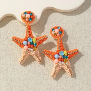 أقراط بوهيمية نسائية يدوية، نجمة الشاطئ من مي تشوين، إكسسوار صيفي أنثوي، هدية مثالية لعاشقات الإكسسوارات 9 a16c3af3 29a9 4997 8e9b 457f003be89f