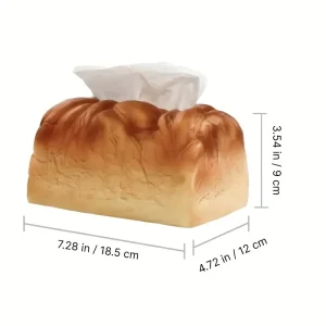 صندوق مناديل بشكل خبز توست محمص، زينة مرحة وهدية منزلية لطيفة، يساعد على تنظيم المناديل بطريقة أنيقة ومسلية 1 a2225c97 48cd 4816 9dd5 0d1b4adc2280
