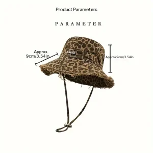قبعة دلو بطبعة النمر للجنسين، أفضل قبعة كاجوال مقاومة للشمس وقابلة للتنفس، مناسبة لجميع الفصول 1 a39ce56c 3b0e 11f0 b974 0a580a634d11