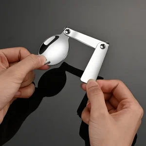 أدوات مائدة قابلة للطي من الفولاذ المقاوم للصدأ 304 مع صندوق تخزين، الأفضل للتخييم والسفر 12 a6c13aca970b08fe64d968e7cd4453f1