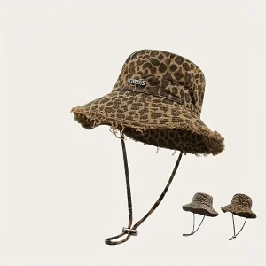 قبعة دلو بطبعة النمر للجنسين، أفضل قبعة كاجوال مقاومة للشمس وقابلة للتنفس، مناسبة لجميع الفصول 2 a752482e a50c 4eef 9270 41ad51006fa1