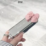 مشط شعر ومرآة مدمجة للسفر، تصميم أنيق مضاد للكهرباء الساكنة، مثالية لتصفيف الشعر أو لمسات مكياج سريعة - الصورة 6