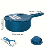 مفرمة خضروات يدوية 12 في 1 متعددة الوظائف، أداة تقطيع وفرم للخضار والفواكه